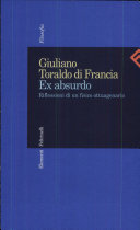 Copertina  Ex absurdo : Riflessioni di un fisico ottuagenario