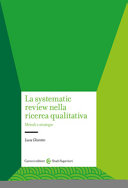 Copertina  La systematic review nella ricerca qualitativa. Metodi e strategie