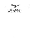 Copertina  Le lettere del mio nome